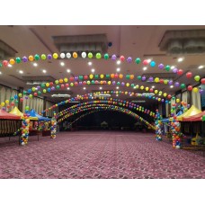 Helium balloon string of pearls for Indoor Hall Decoration